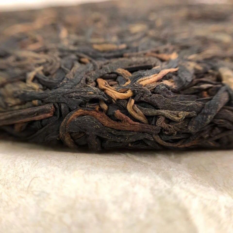 Chen Sheng Hao 2021 Golden Ox Pu-Erh Tea – 357g (12.6oz) Aged Ripe Shu Puerh Cake – Premium Chinese Fermented Dark Tea