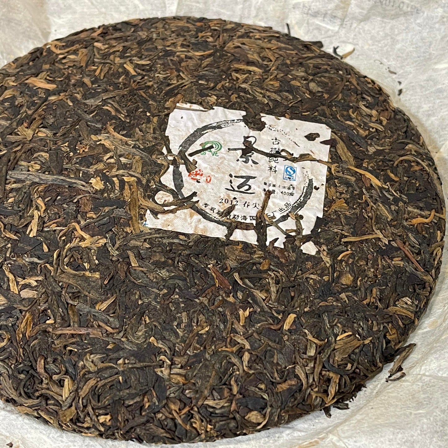 Pu-Erh tea,2012,Xishuangbanna,Jingmai Ancient Tree Pure Material,400g,Raw