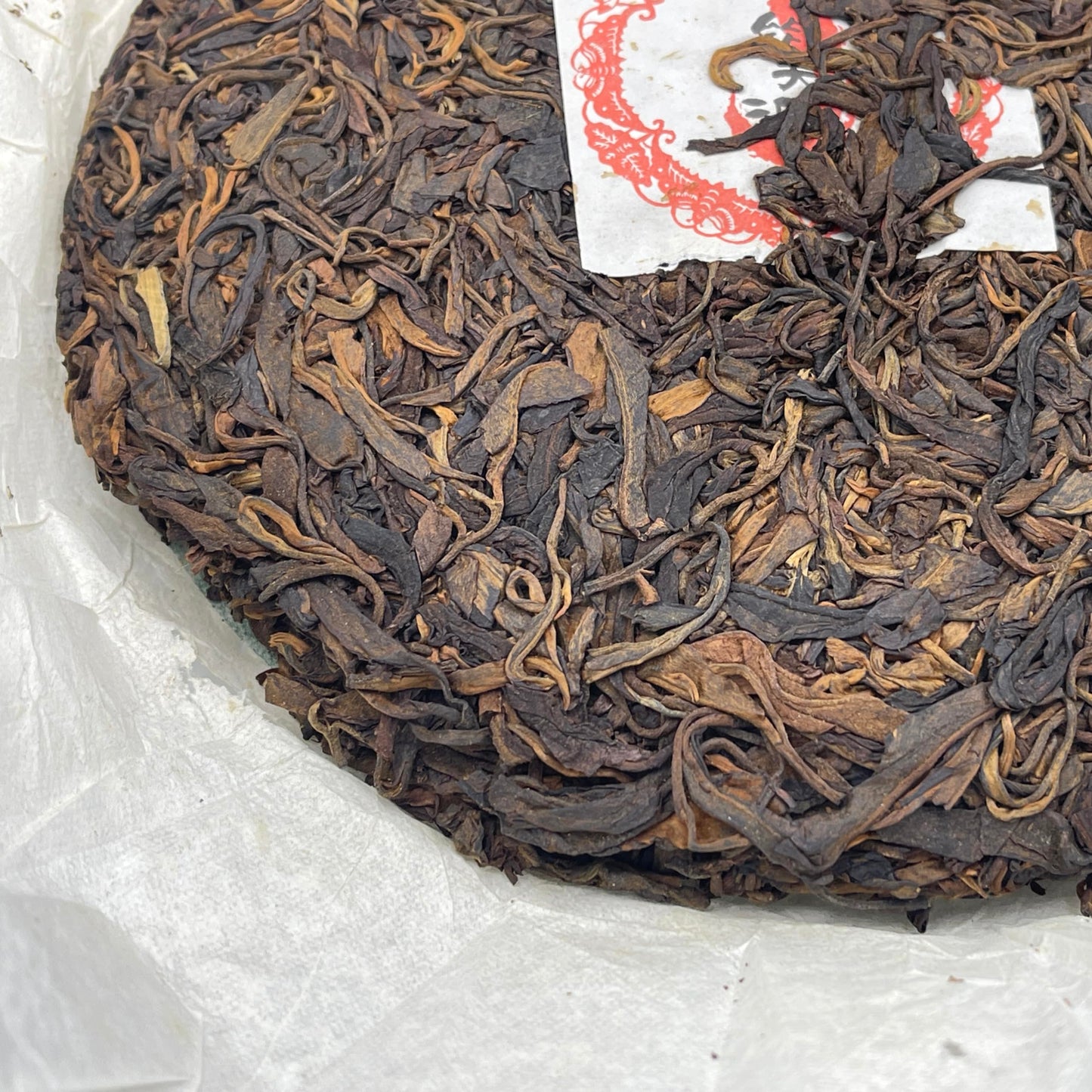 Pu-Erh tea,2008,Yiwu Zhengshan Qizi Cake-100-Year-Old Tree,400g,Raw