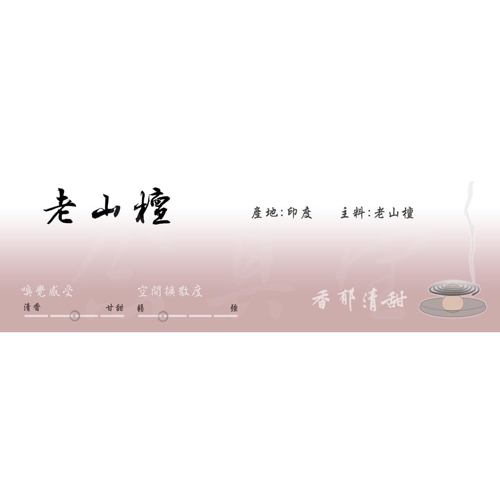 Nian Zhen Tang Laoshan Sandalwood Large Coil Incense, 10 Coils/Box, 10-Pack