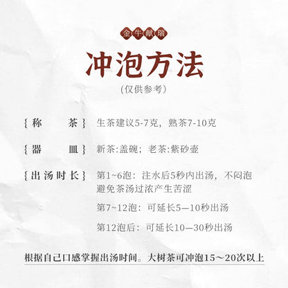 Chen Sheng Hao Year of the Ox Zodiac Cake Raw Pu-Erh Tea 2021 – 357g
