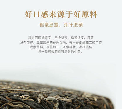 2019 ChenShenghao Bawang Green Cake Raw Pu-erh Tea Cake, 357g, from Yunnan