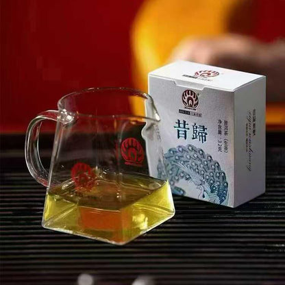 Mengdai 2025 Xigui Wushuang Puerh Raw Tea, Premium Yunnan Sheng Cha, Orchid & Honey Aroma, Gift Box 128g (4.5oz)