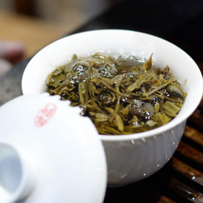 2017 Dovji Jingmai Big Tree Material Raw Pu-erh Tea Cake, 357g, from Yunnan