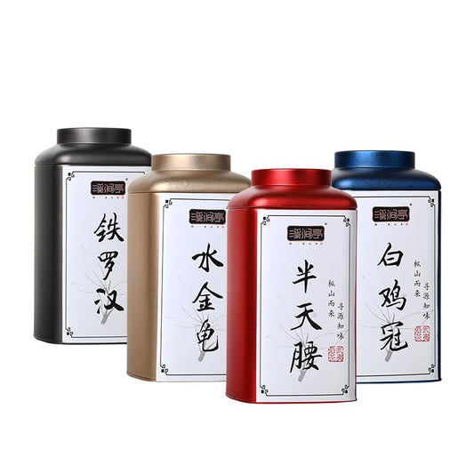 武夷岩茶,铁罗汉,半天腰,水金龟,白鸡冠,125g*4,Shipped from China