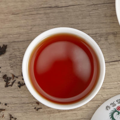 2017 Yun Yuan Gu Gui Gu Ripe Pu-erh Tea Cake, 357g, from Yunnan