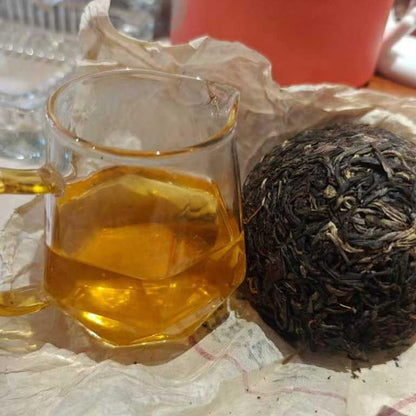2008 Aged Yiwu Ancient Tree Mushroom Tuo Tea - Raw Puerh (2 Pack x 250g, Total 500g)