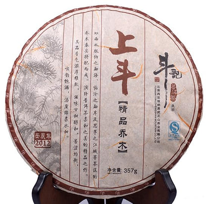 2012 Douji Shangdou Raw Pu-erh Tea Cake, 357g, from Yunnan