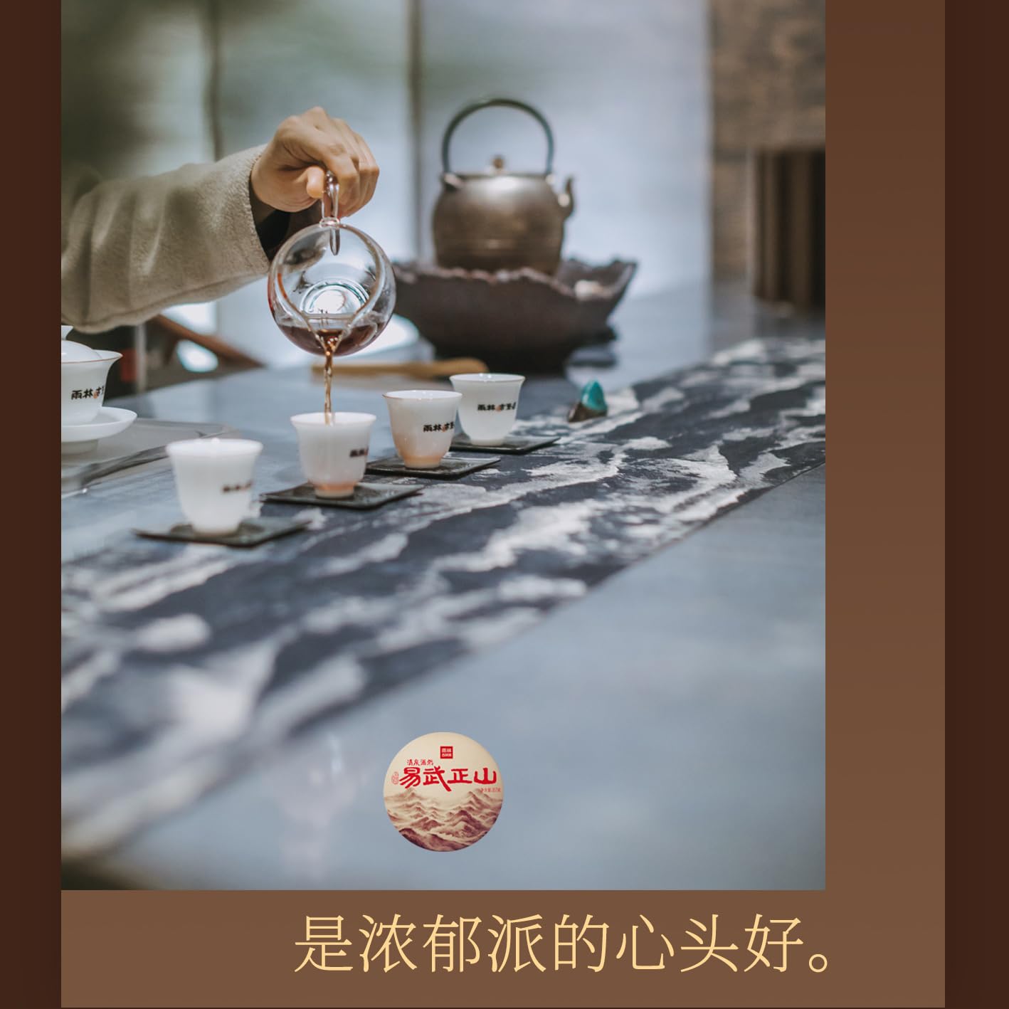 Rainforest Ancient Tree 2020 Yiwu Zhengshan Ripe Pu-Erh Tea Cake – 357g Premium Shou Puerh