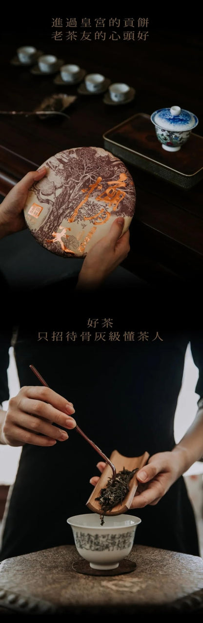 Yulin Ancient Tea 2020 Lang Yue Zhong Tian Yiwu Extra Large Ancient Tree Raw Puerh Tea Premium Cake 357g