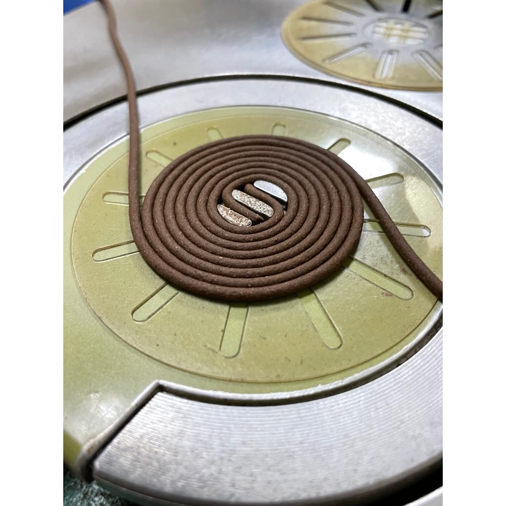 Nian Zhen Tang Premium Hoi An Agarwood Mini Coil Incense - Natural Wood Scent, 48 Coils/Box (Pack of 4)