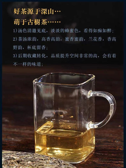 2017 Jingmai Mountain Pure Ancient Tree Raw Pu-erh Tea Cake, 357g, from Yunnan