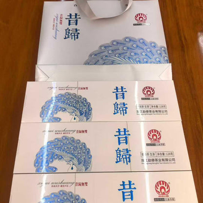 Mengdai 2025 Xigui Wushuang Puerh Raw Tea, Premium Yunnan Sheng Cha, Orchid & Honey Aroma, Gift Box 128g (4.5oz)