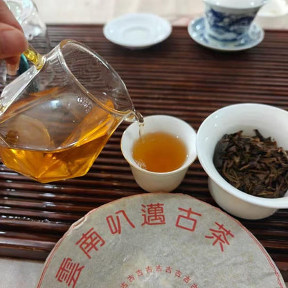 1998 Bamai Ancient Tree Raw Pu-Erh Tea Cake, 357g – Aged Sheng Pu-erh from Jingmai Mountain, Yunnan