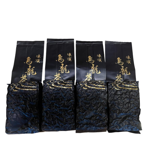 Taiwan Dong Ding Oolong Tea, Light Roasted (Level 3), 150g × 4 Packs – Traditional Charcoal-Roasted Flavor