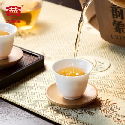2021 Golden Harmony Raw Pu-erh Tea Cake, 357g, from Yunnan