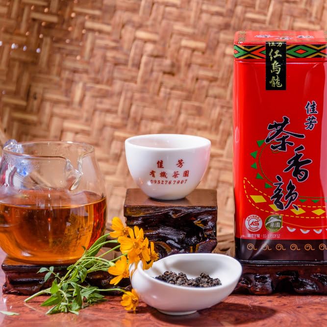 Taiwan Red Oolong Tea, Insect Bitten, Jia Fang Tea Garden, Loose Leaf, 150g x 4