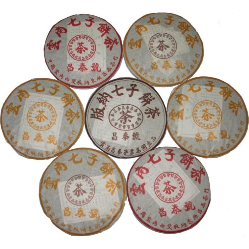 Pu-Erh Tea, 2010 Aged, Chang Tai Anniversary Edition, Raw, 400g x 7 Cakes