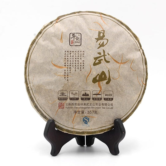 2015 Dovji Yi Wu Raw Pu-erh Tea Cake, 357g, from Yunnan