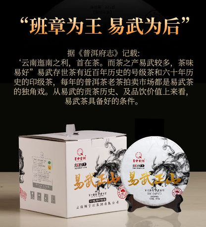 2019 Qingzhong Ancient Tree Yiwu Zhengshan Raw Pu-erh Tea Cake, 357g, from Yunnan