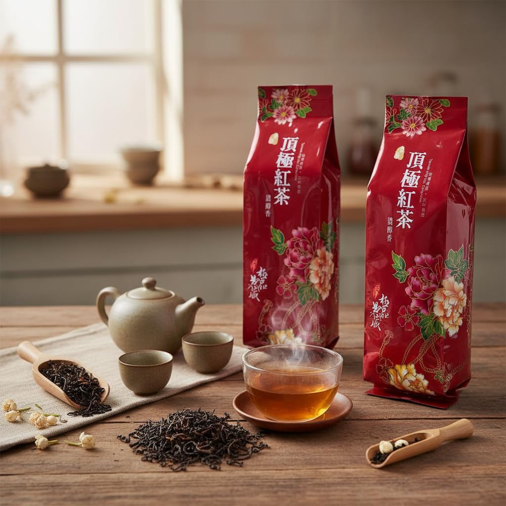 Fuyuan Tea Factory Honey Fragrant Black Tea, 150g*4, Taiwan Specialty Tea