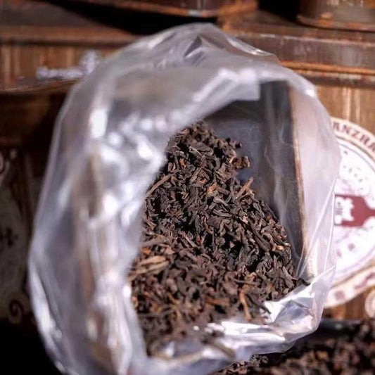 1999 Huayuan Tea Factory Golden Crown Banzhang Ripe Pu-erh Tea, 180g*2 Tin, from Yunnan