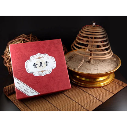 Nian Zhen Tang Laoshan Sandalwood Large Coil Incense, 10 Coils/Box, 10-Pack