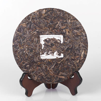 2014 Dovji Xuanhuadou Raw Pu-erh Tea Cake, 357g, from Yunnan