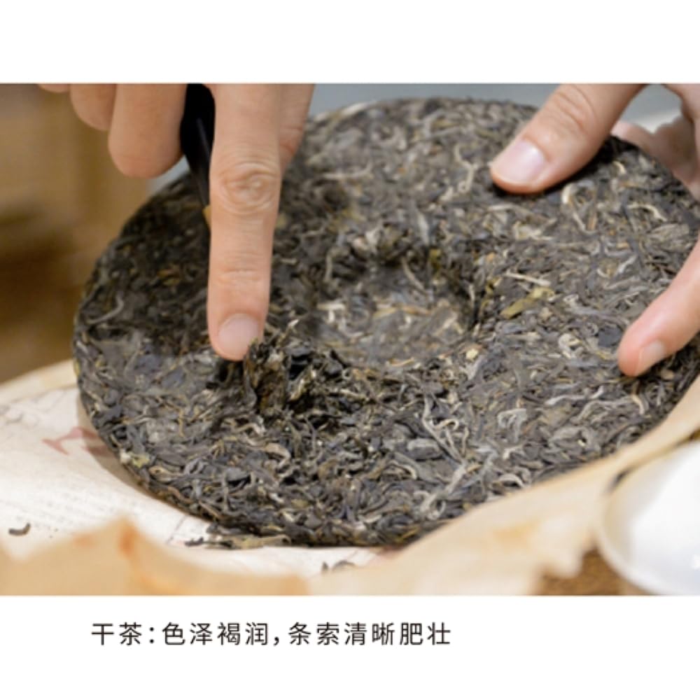 2017 Dovji Youle Big Tree Cake Raw Pu-erh Tea Cake, 357g, from Yunnan