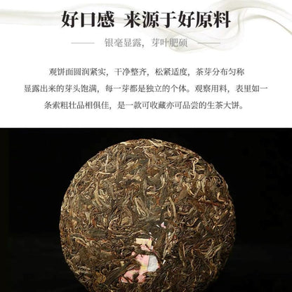 2018 Chen Sheng Hao Bawang Green Cake Raw Pu-erh Tea Cake, 357g, from Yunnan