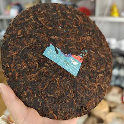 2005 Mabanggongdao Fo Yuan Ripe Pu-erh Tea Cake, 357g, from Yunnan