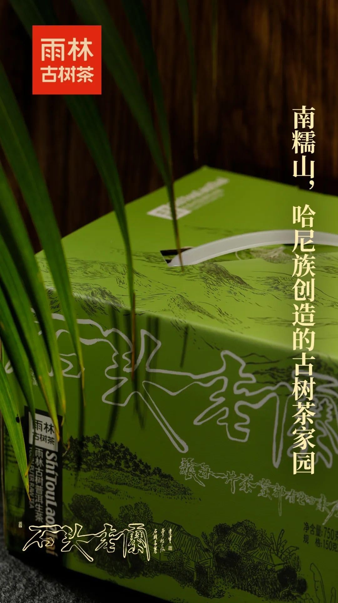 Yulin 2020 Raw Puerh Tea Cake "Shitou Lao Zhai" 150g x 5 CakesTotal 26.4 oz