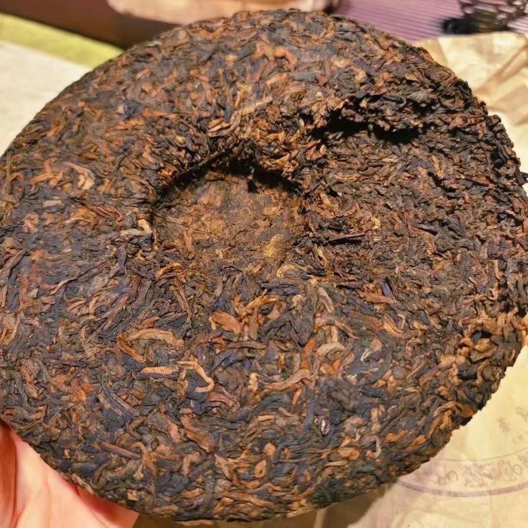 2022 Mansong Golden Bud Ripe Pu-erh Tea Cake, 357g, from Yunnan