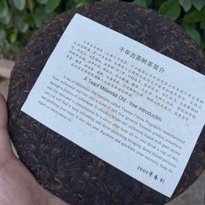 Pu-Erh tea,2003,Millennium Ancient Tea Tree Tea,357g,Ripe