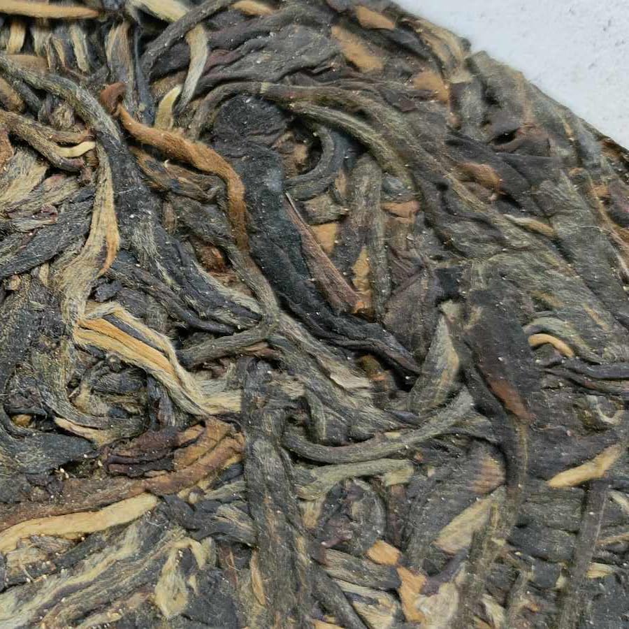 1990s Menghai Tea Factory Thin Paper Raw Pu-erh Tea Cake, 357g