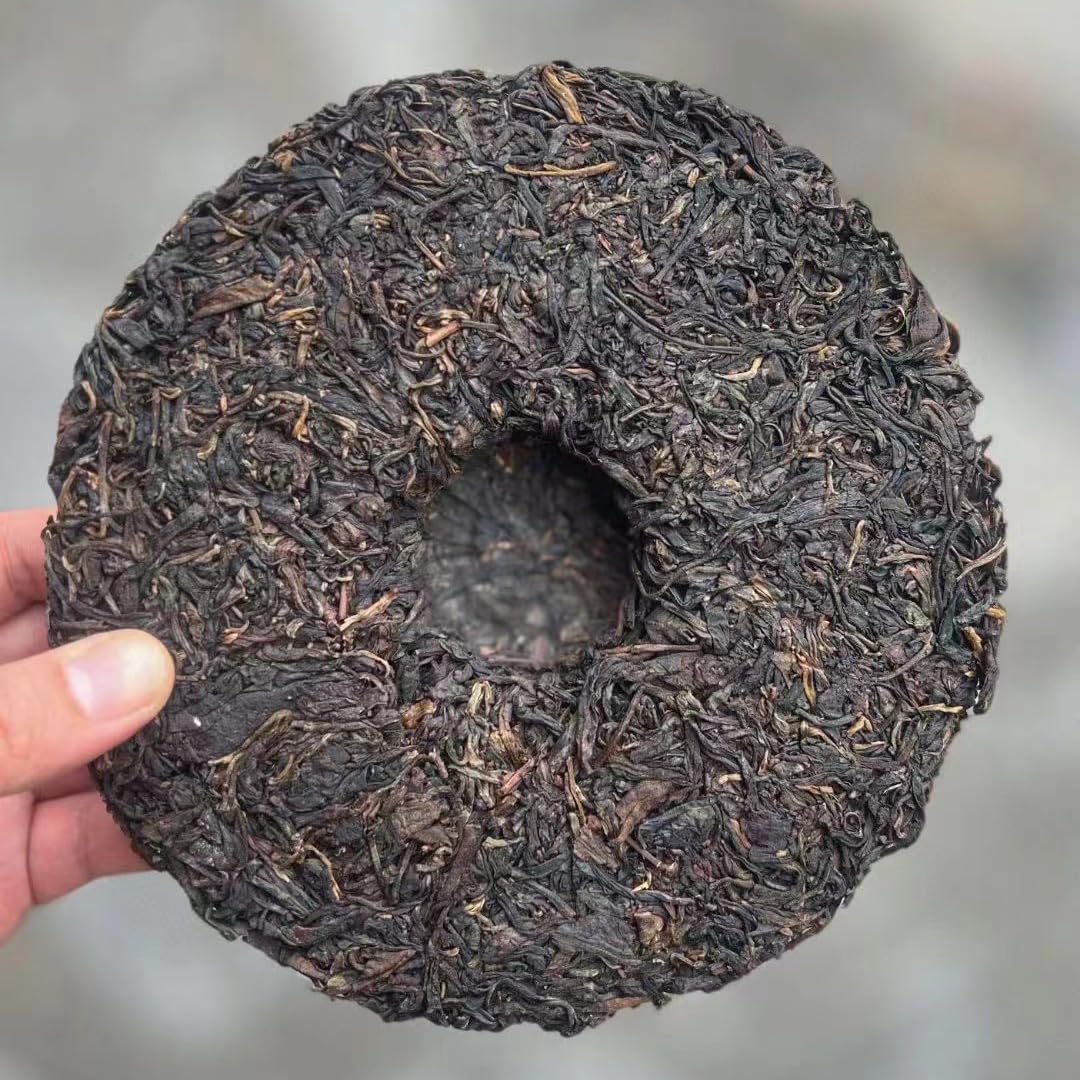 Pu-Erh tea,1990s,Double Lion Yuan Xingchang,357g,Raw