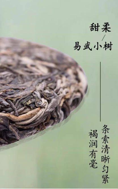 Douji 2020 Yiwu Small Tree Raw Pu-erh Tea Cake 357g - Sweet and Soft Flavo