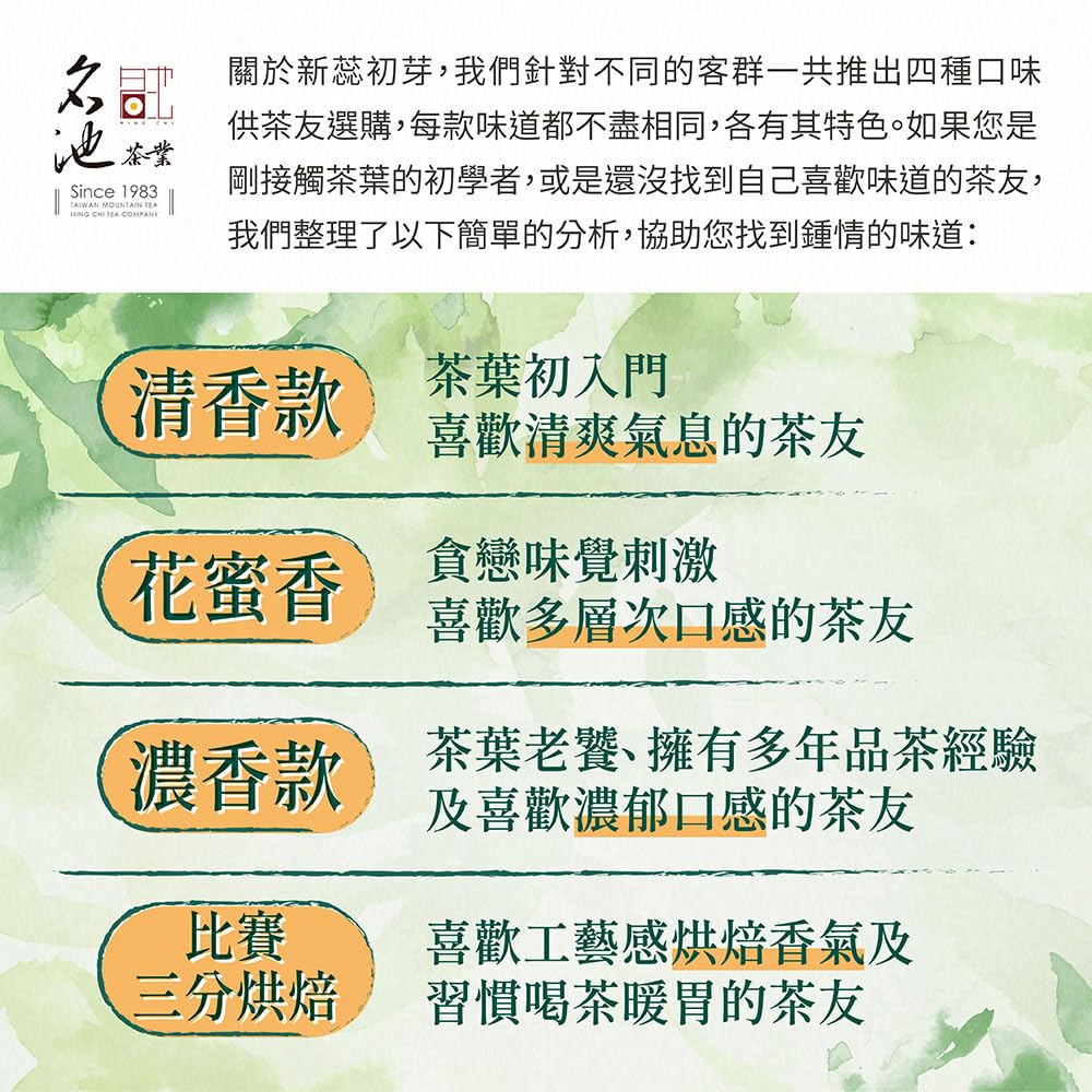 Taiwan unique tea,新蕊初芽迎香烏龍茶葉 TTES NO.20(Yingxiang) Oolong Tea,150gx4