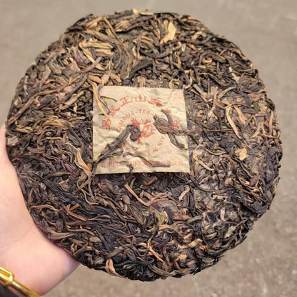 2003 Liu Da Cha Shan Yiwu Zhengshan Wild Raw Pu-erh Tea Cake, 357g, from Yunnan