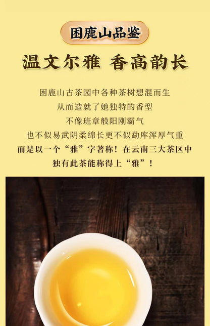 2020 Sheng Jia Yuan Sleepy Deer Mountain Raw Pu-erh Tea Cake, 357g, from Yunnan