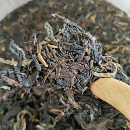 2009 Brown Old Tree Raw Pu-erh Tea Cake, 357g, from Lixing Starfire Tea Factory, Yunnan