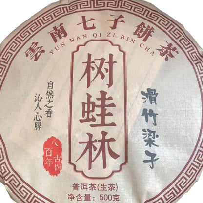 2010 Raw Pu-erh Tea Cake, Huazhu Liangzi Tree Frog Forest, 500g, from Yunnan