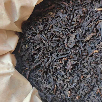 1980s Shenchang Zhan Jin Qian Mark Liu Bao Tea, 800g Basket, Dry Storage Aged Tea