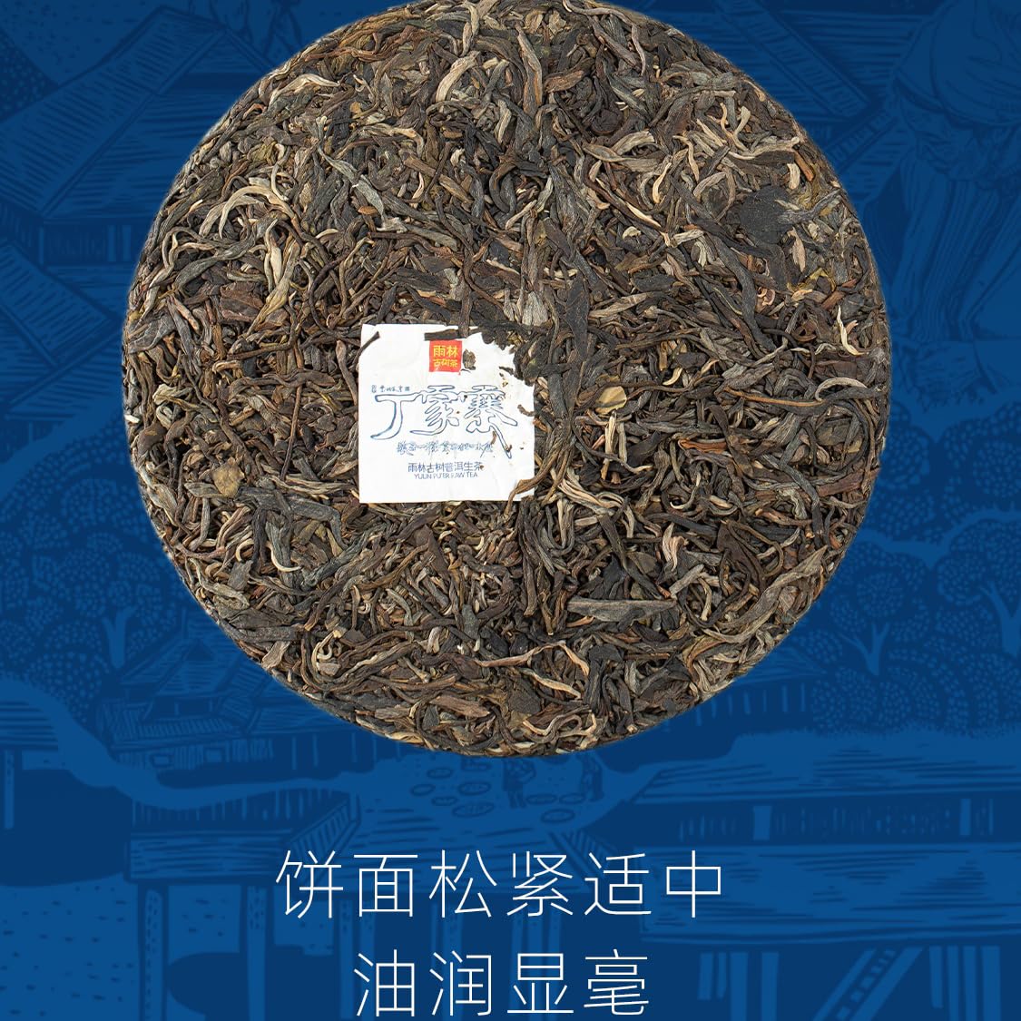 Rainforest Ancient Tree 2021 Dingjiazhai Raw Pu-Erh Tea Cake – 357g Premium Sheng Puerh