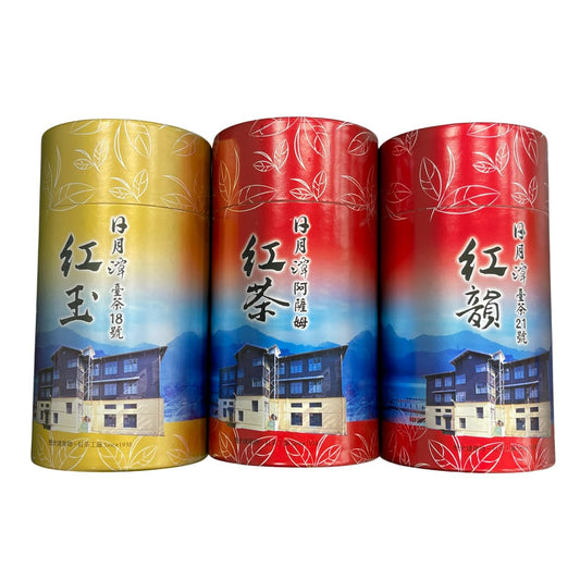 Taiwan Black Tea Sampler – TTES No.18 Ruby Red, TTES No.21 Rhythm Red & Assam from Sun Moon Lake | 75g x 6 Packs | Premium Taiwanese Loose Leaf Tea by TRES