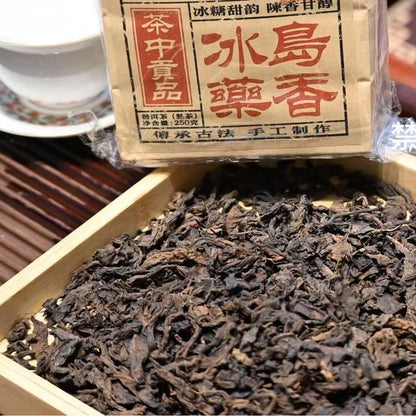 1990s Bingdao Wild Ripe Pu-erh Tea with Herbal Aroma, 250g, from Yunnan