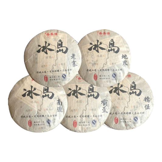 2017 Icelandic Five Villages Raw Pu-erh Tea Cake, 357g*5, from Yunnan