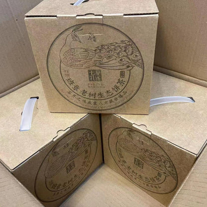 Seven-Star Peacock Banzhang Old Tree 2020 Raw Pu-Erh Tea Cake 357g