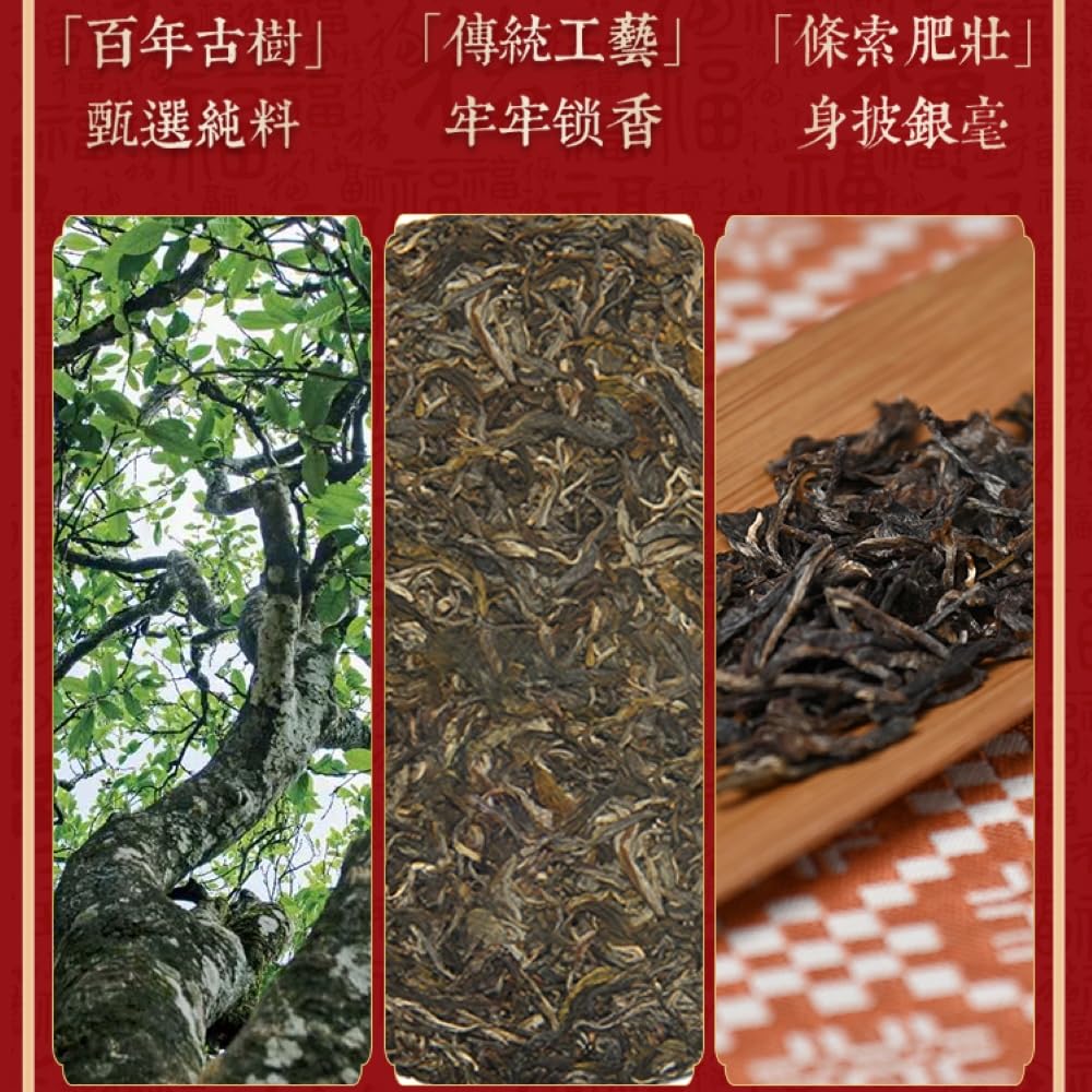 Chen Sheng Hao 2017 Naka Raw Pu-Erh Tea – 357g (12.6oz) Sheng Puerh Cake – Premium Aged Chinese Green Tea