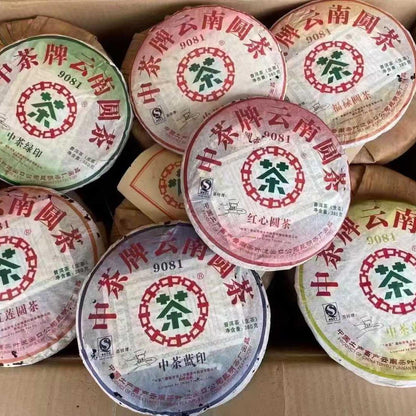 Zhongcha 9081 Raw Pu-erh Tea Cake, 380g × 7, from Yunnan